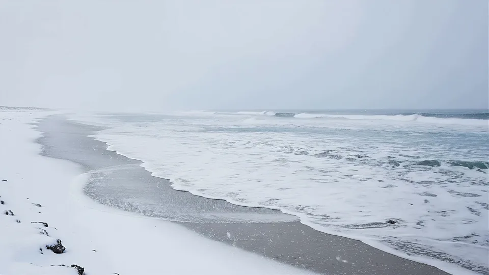 [명상 - 눈오는 백사장_Daytime_Snow] 썸네일